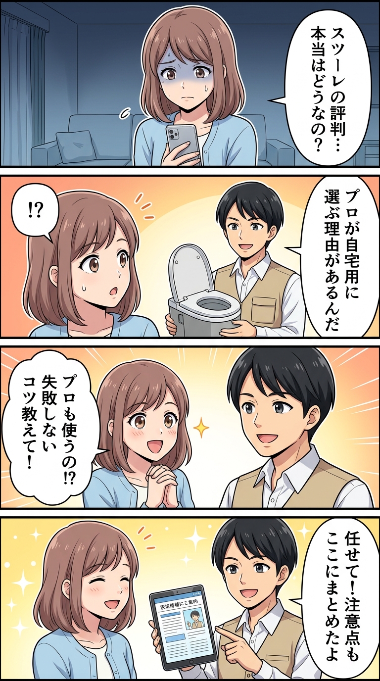スツーレ 簡易トイレ 口コミ