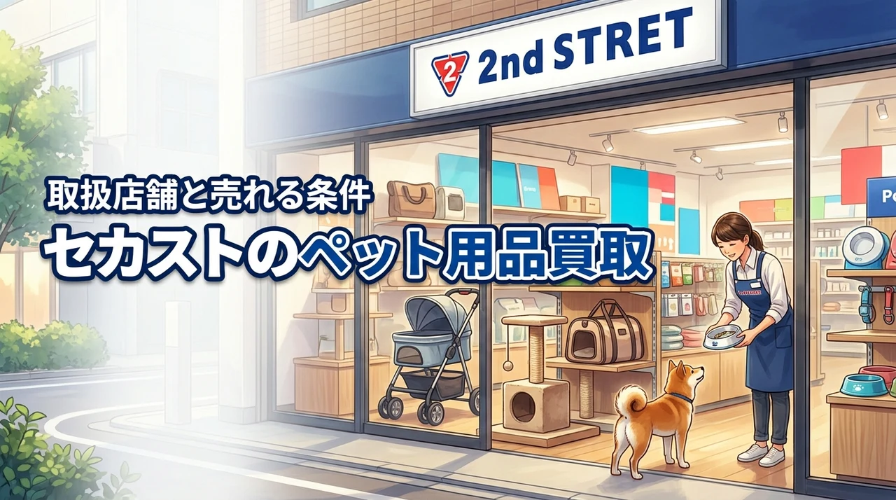 セカンドストリートのどの店舗でペット用品買取が可能？売れる物の条件を解説