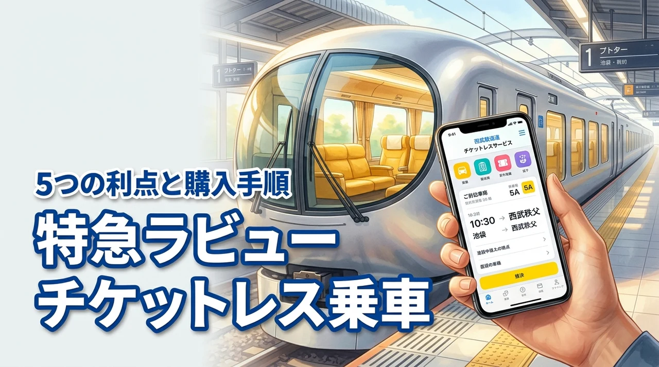 特急ラビューのチケットレスな乗り方を完全ガイド！5つの利点と購入手順
