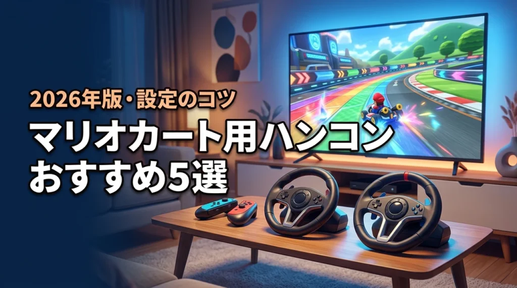 マリオカートでハンドルコントローラーの使い方をマスター！おすすめ5選と設定のコツ