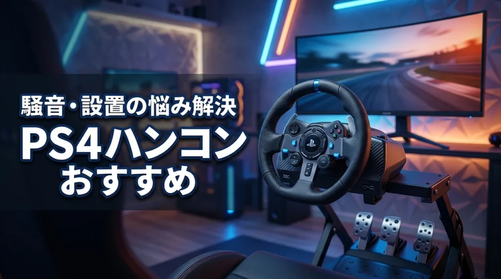 ps4のハンドルコントローラーでおすすめはどれ？騒音や設置の悩みも一挙解決！