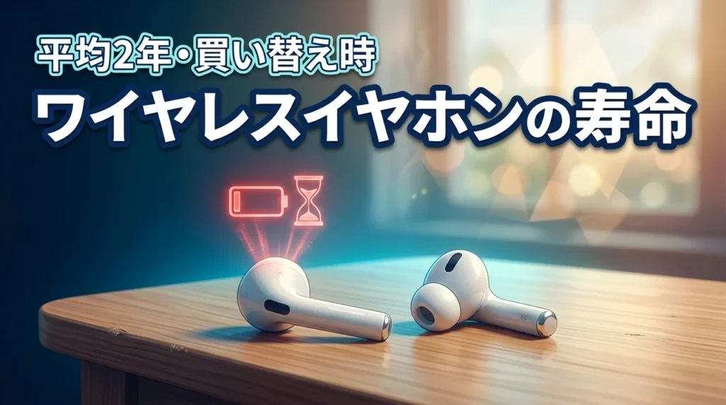 【平均2年】ワイヤレスイヤホンの寿命はどのくらい？買い替え時期を見極める判断基準