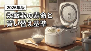 炊飯器の寿命はどのくらい？故障サインと買い替え時を見極める5つの基準